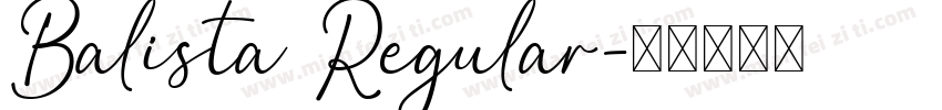 Balista Regular字体转换